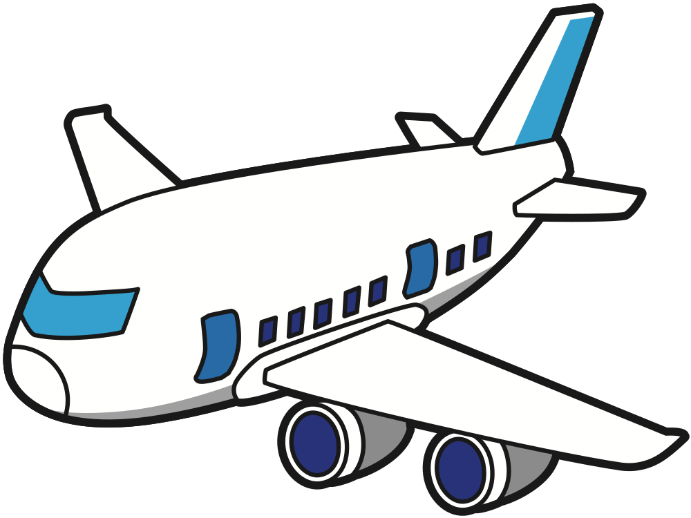 OnlineLabels Clip Art Airplane (4)